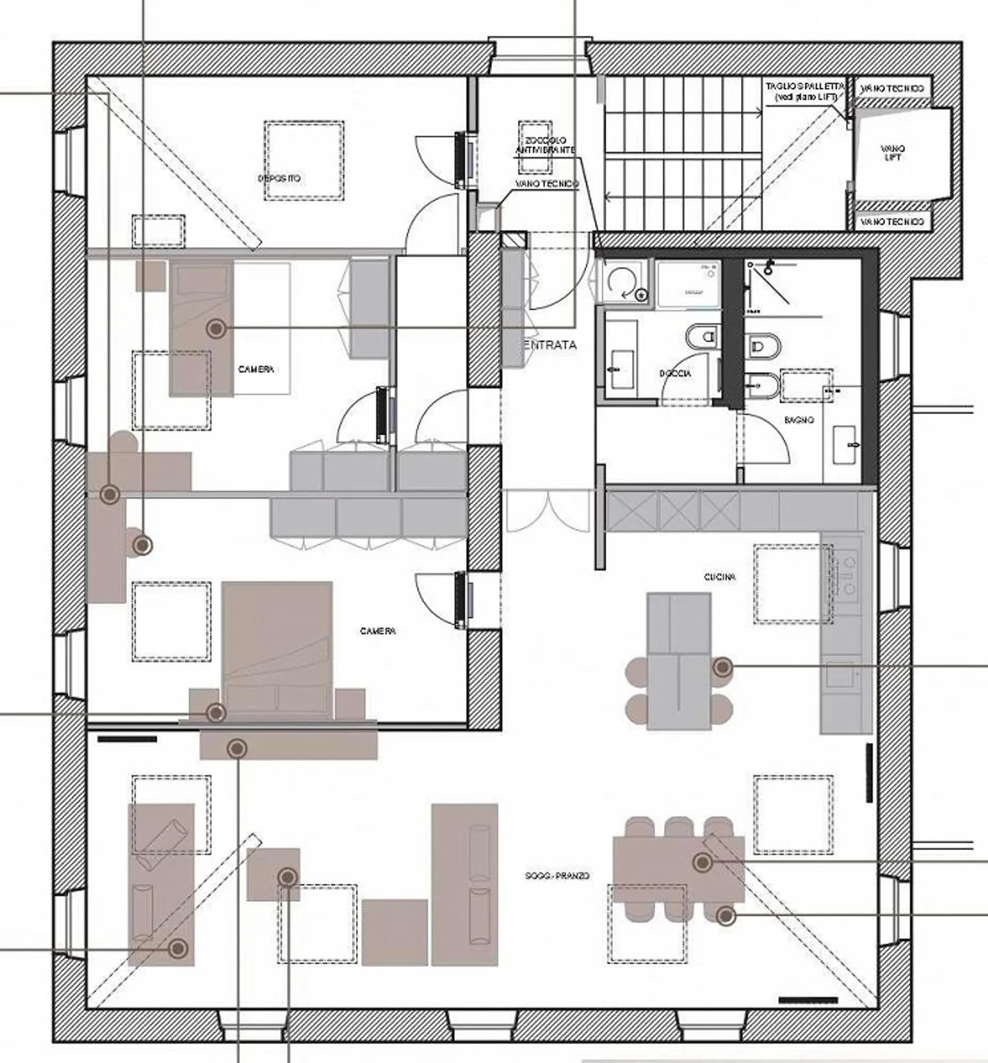 Penthouse entièrement rénové à Bellinzone - Photo 10 sur 11
