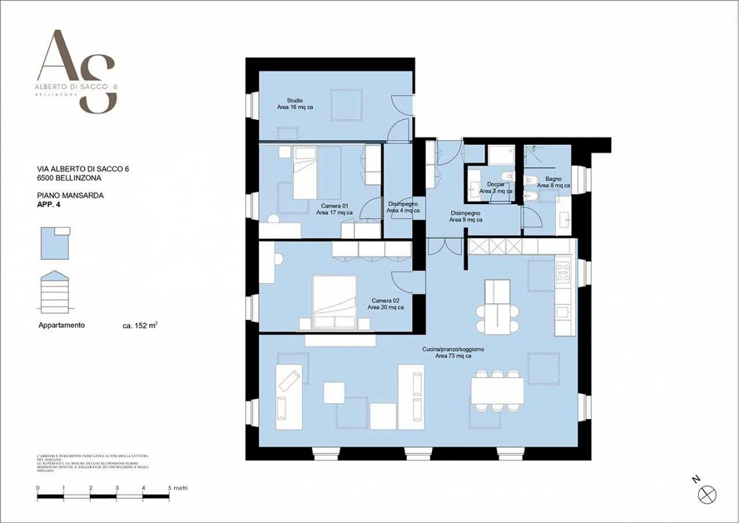 Penthouse entièrement rénové à Bellinzone - Photo 11 sur 11