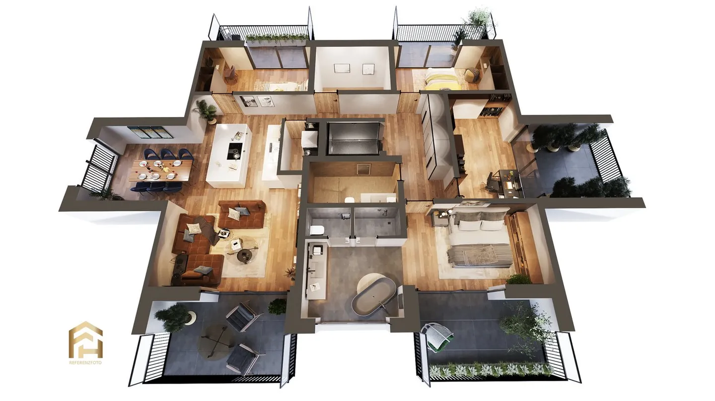 Progetto di nuova costruzione innovativo: Appartamento attico 5.5 soleggiato - Foto 9 di 9