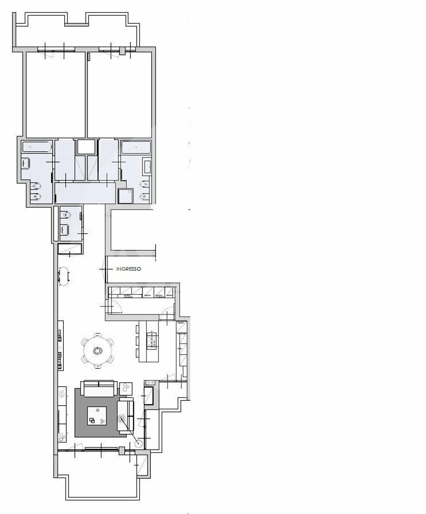 RAFFINIERTES RENOVIERTES WOHNUNG MIT PRÄCHTIGEM SEEBLICK - Foto 9 von 9