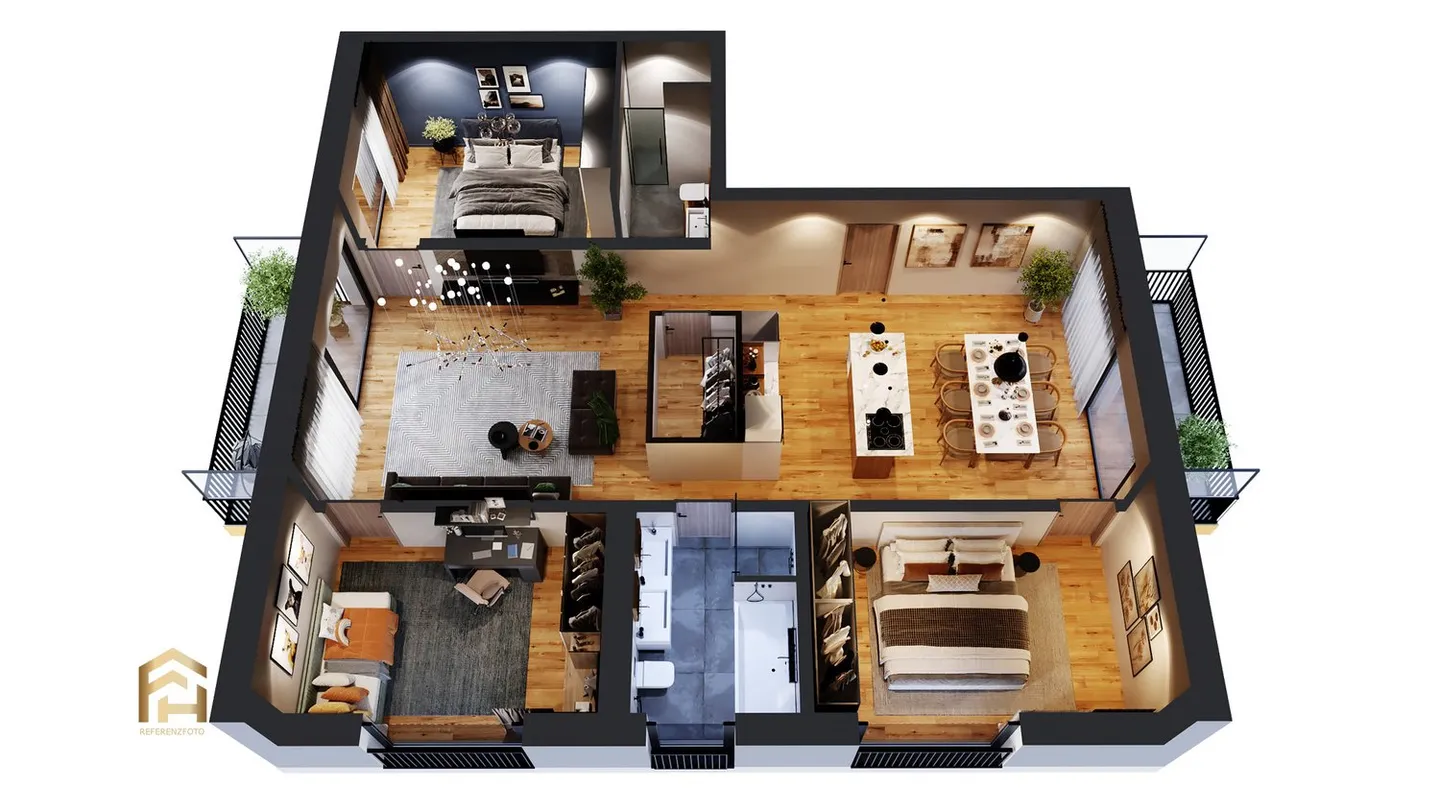 Progetto di nuova costruzione innovativo: Appartamento 4.5 camere soleggiato a Unterbäch - Foto 9 di 9