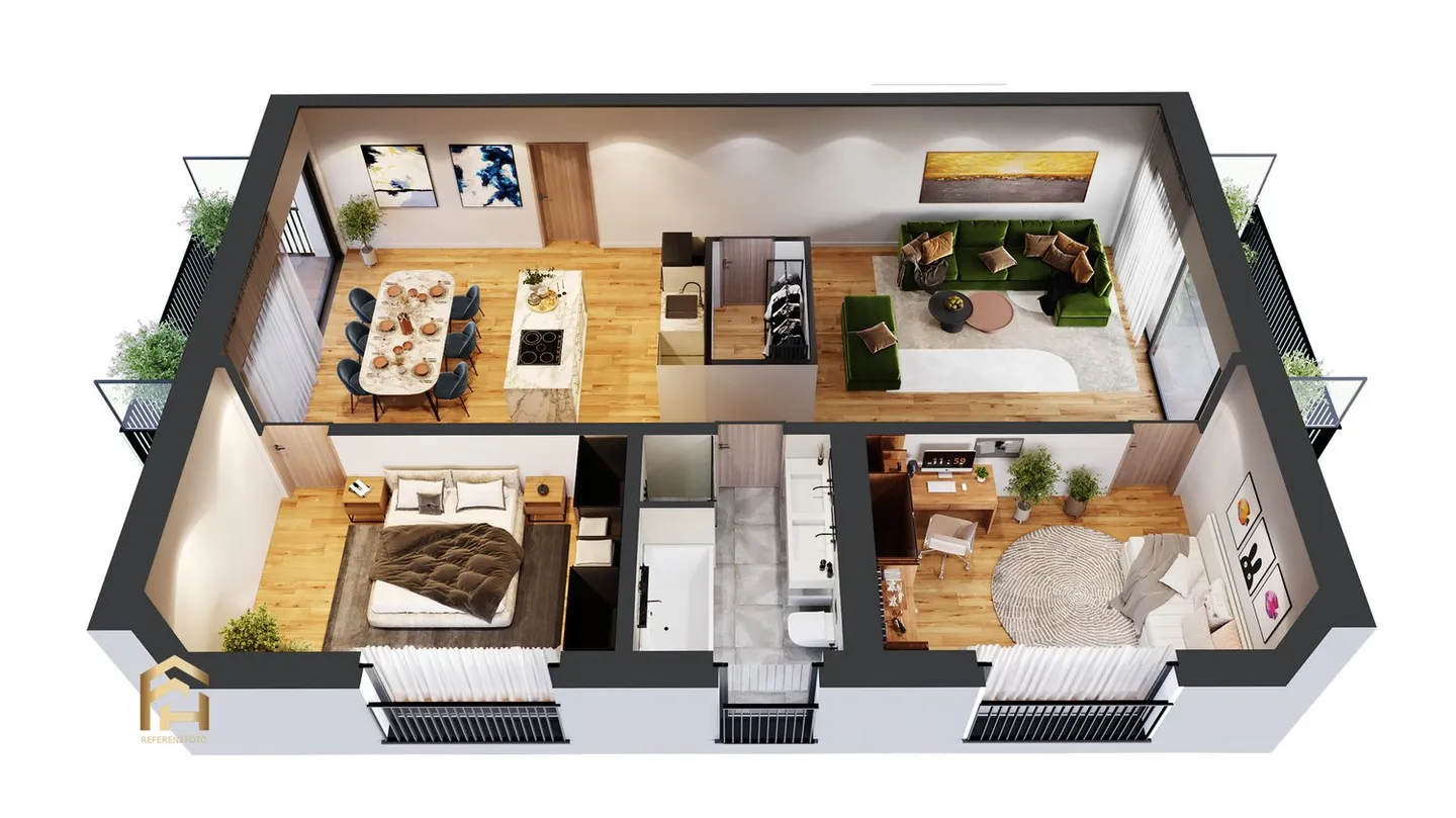 Innovativo progetto di nuova costruzione: soleggiato appartamento di 3,5 locali a Unterbäch - Foto 9 di 9