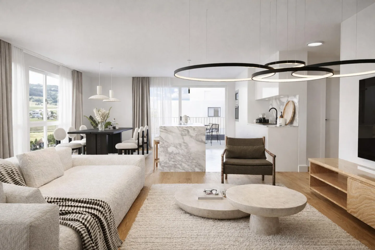 Vivere di alta qualità con stile e spazio - Appartamento di 5½ stanze «RESIDENCE CENTRO» (2° piano) Sud - Foto 3 di 14