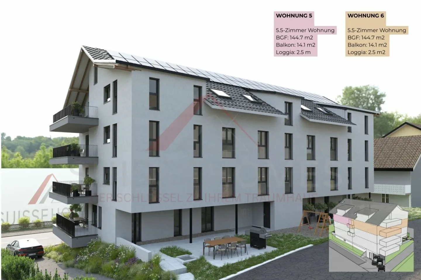 Vivere di alta qualità con stile e spazio - Appartamento di 5½ stanze «RESIDENCE CENTRO» (2° piano) Sud - Foto 14 di 14