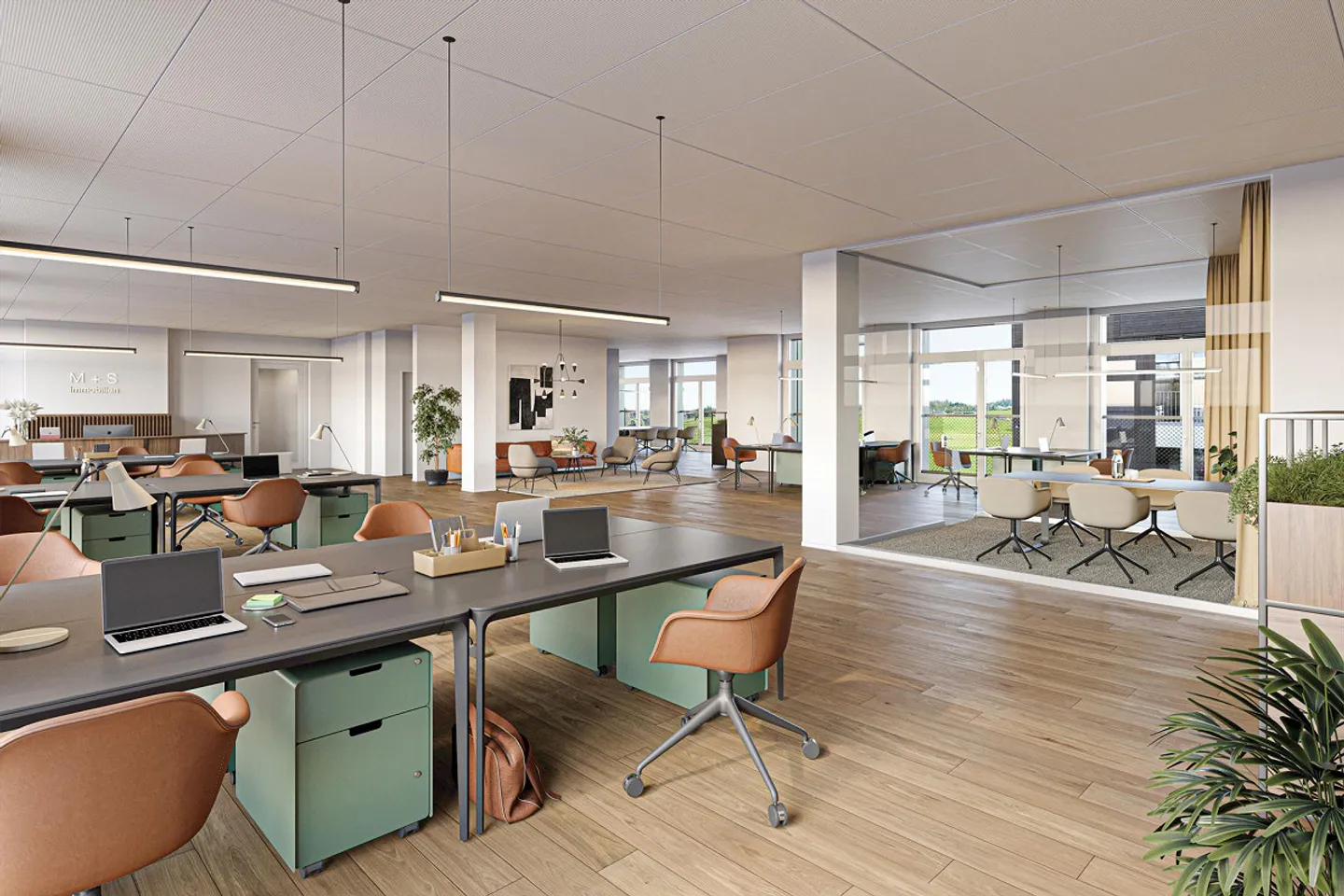 Spazio ufficio rappresentativo al piano terra del nuovo edificio - Foto 2 di 3