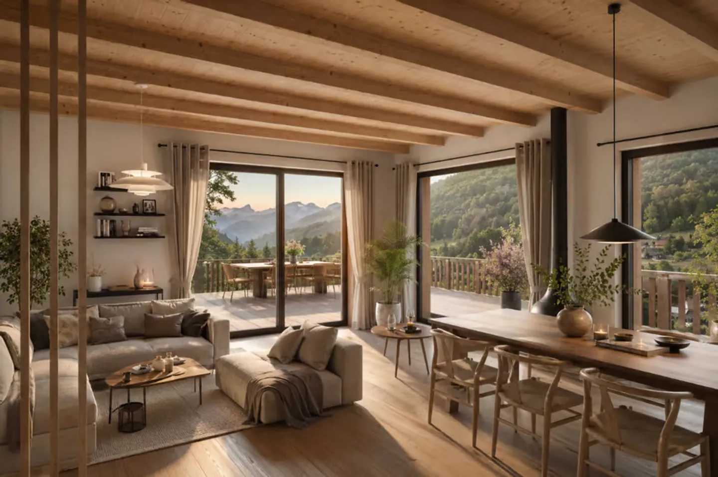 Chalet nuovo e contemporaneo in un ambiente verde - Foto 2 di 7