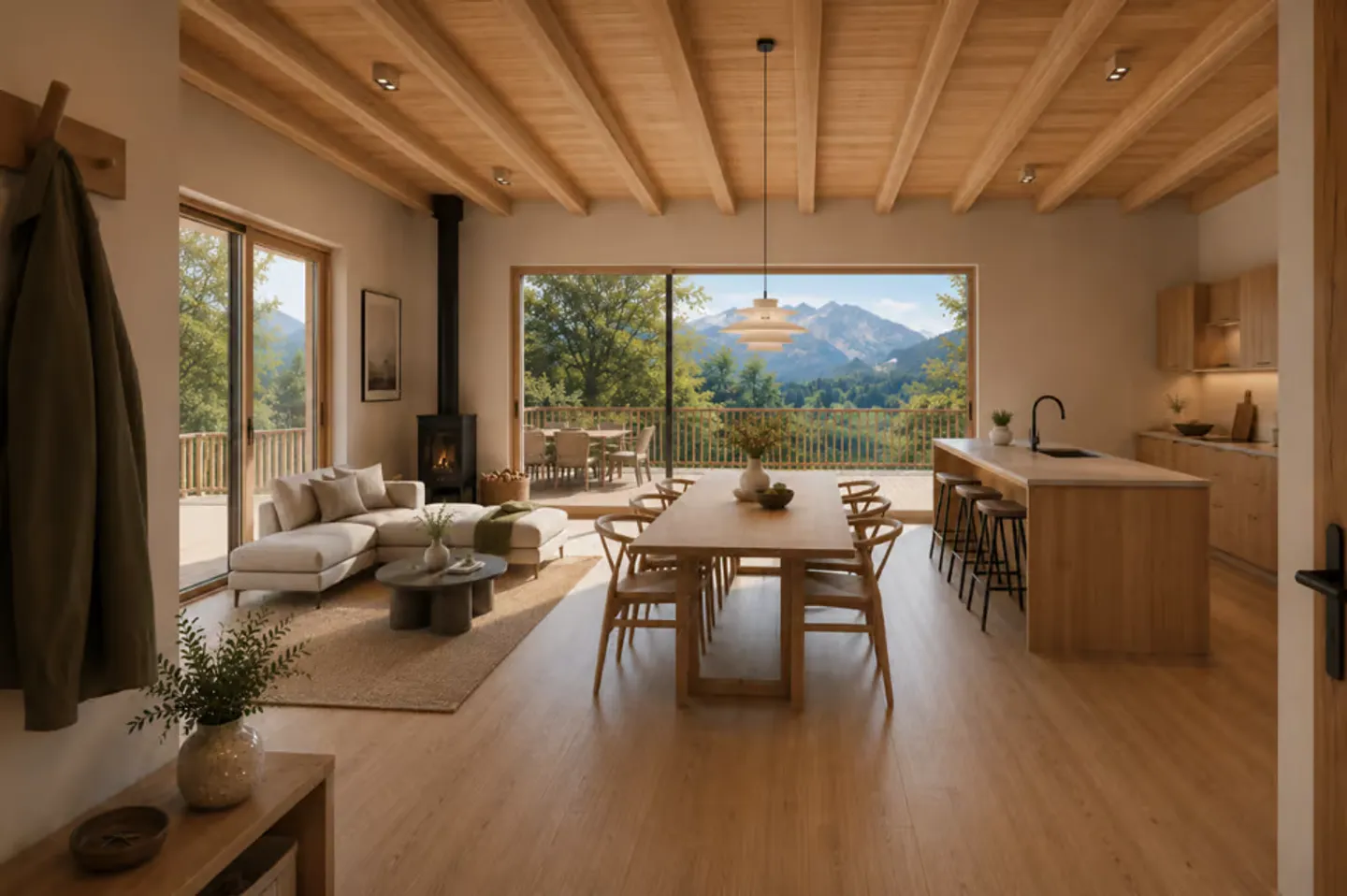 Chalet nuovo e contemporaneo in un ambiente verde - Foto 4 di 7