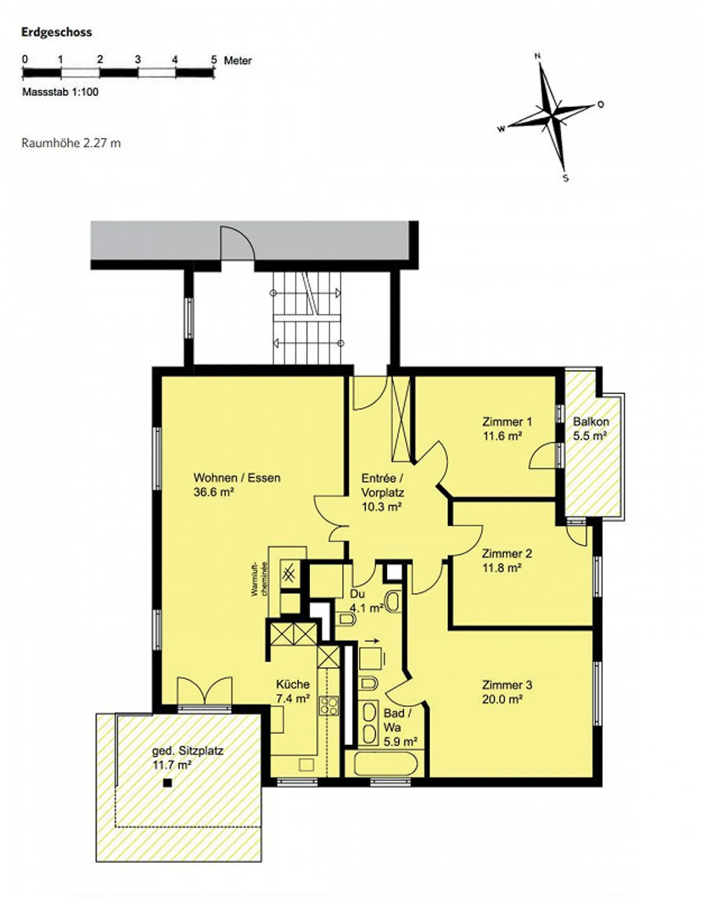 Bright 4 ½ room apartment with garden seating area and balcony - Photo 16 of 16