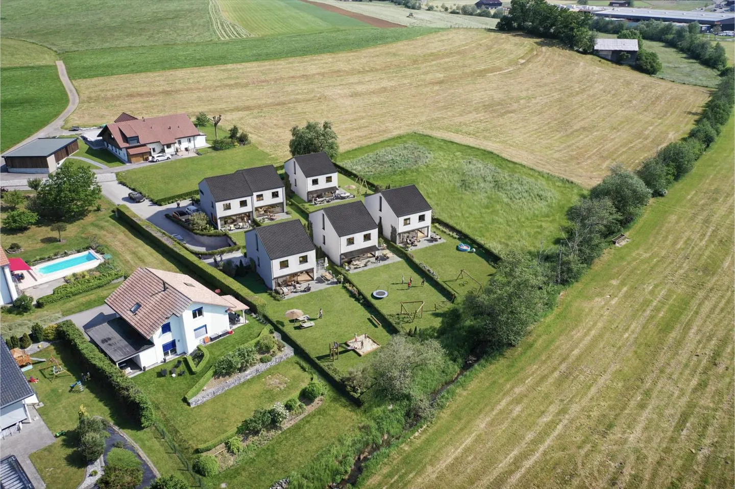 Magnifiche ville a schiera di alta gamma, nuova promozione vicino a Bulle! - Foto 9 di 11