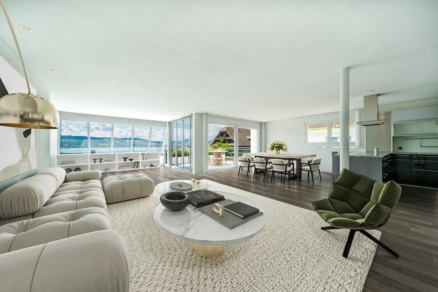 Vue sur le lac magnifique - Appartement élégant à Eich - Photo 2 sur 5