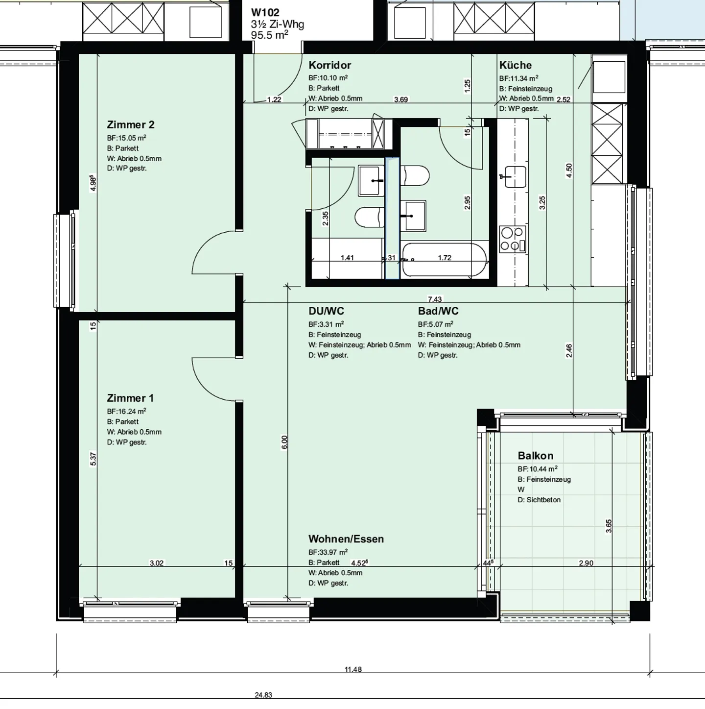 Appartement moderne 3.5 pièces - Photo 6 sur 6