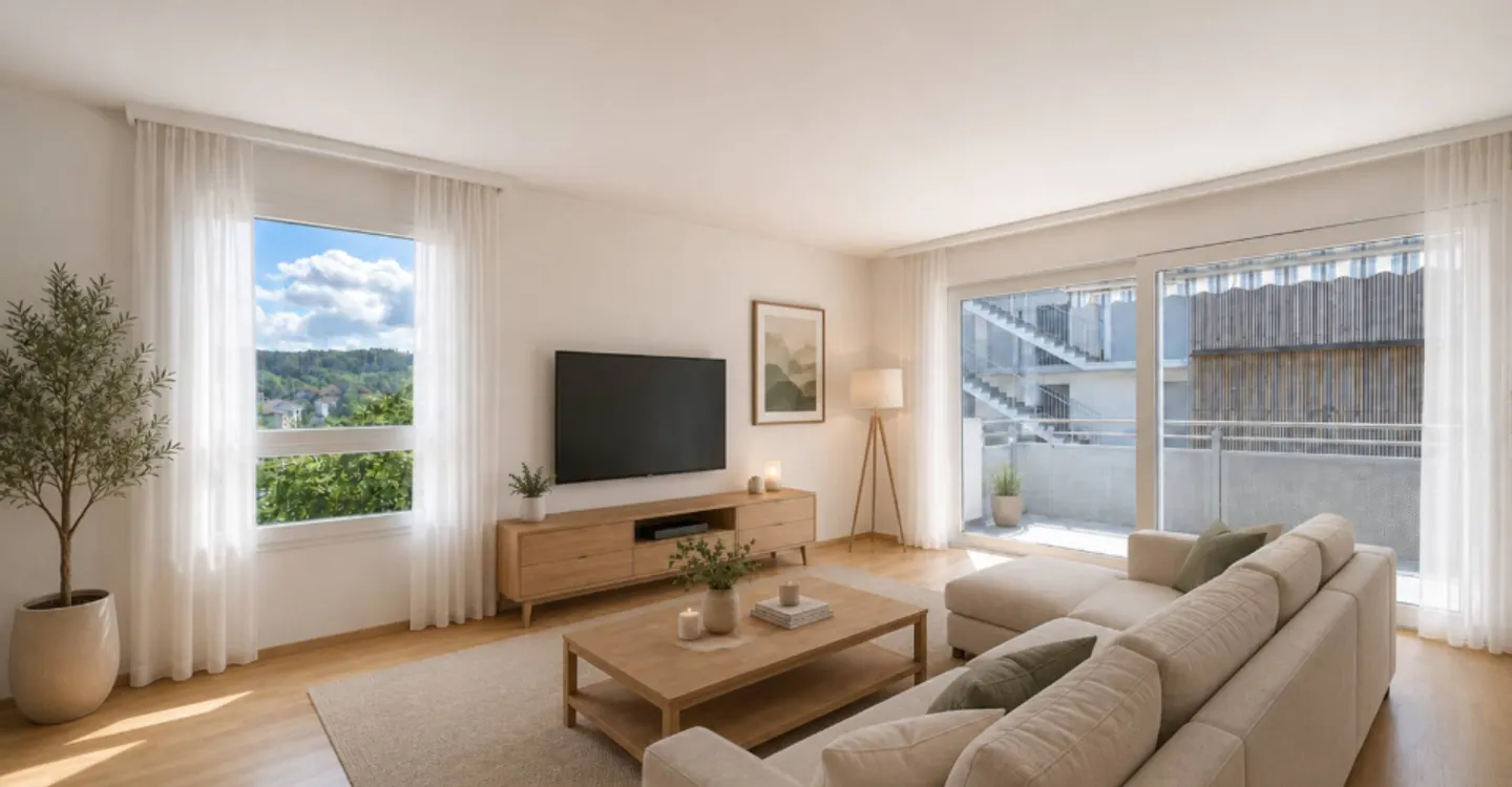 Helles 3,5-Zimmer-Apartment - Foto 1 von 9
