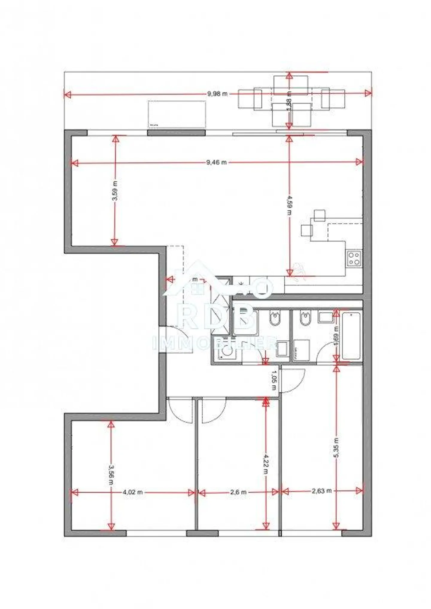 5-room apartment on the 6th floor located in Petit-Lancy 1213 - Photo 1 of 10