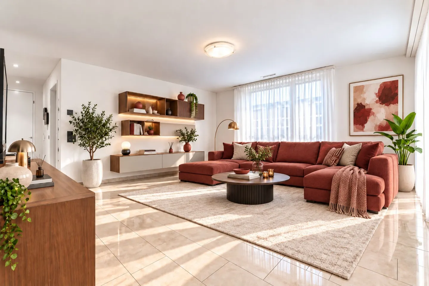 Light-flooded Minergie 3.5-room apartment with spacious balcony and hobby room - Photo 2 of 16