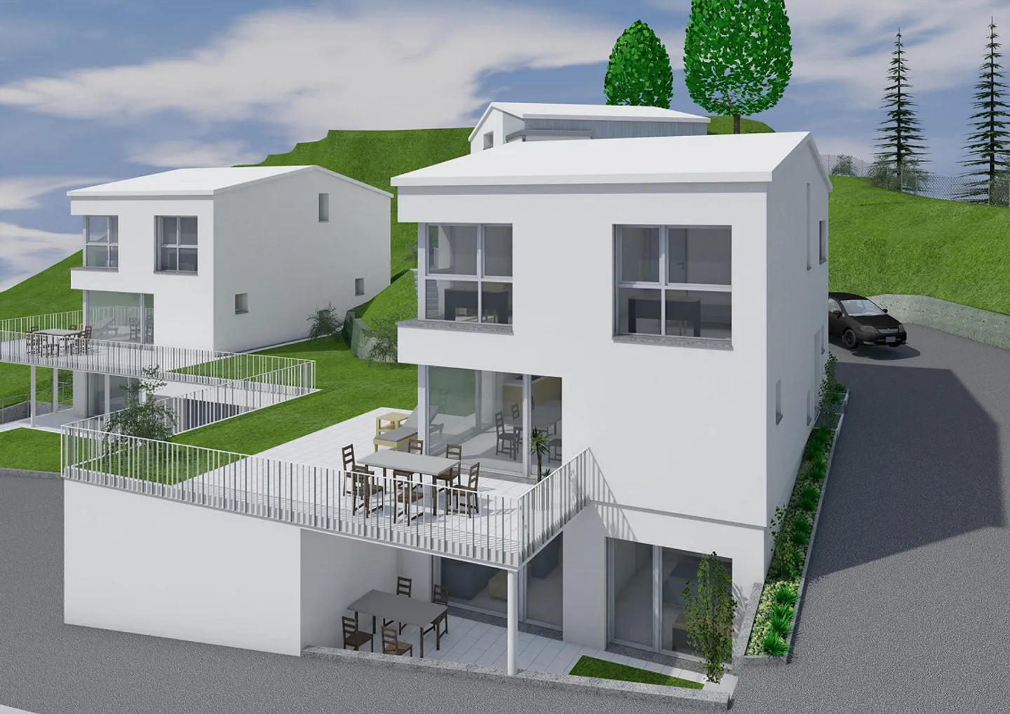 Maison individuelle dans un quartier résidentiel panoramique (pas de droit de construire) - Photo 1 sur 24