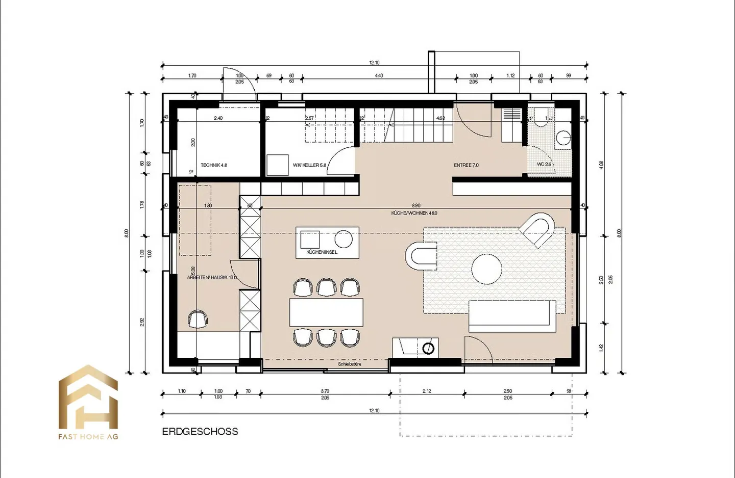 Modernes Einfamilienhaus in Geimen - Foto 6 von 13