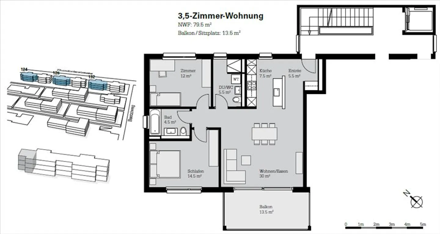 Komfortable Erdgeschosswohnung - Foto 7 von 7