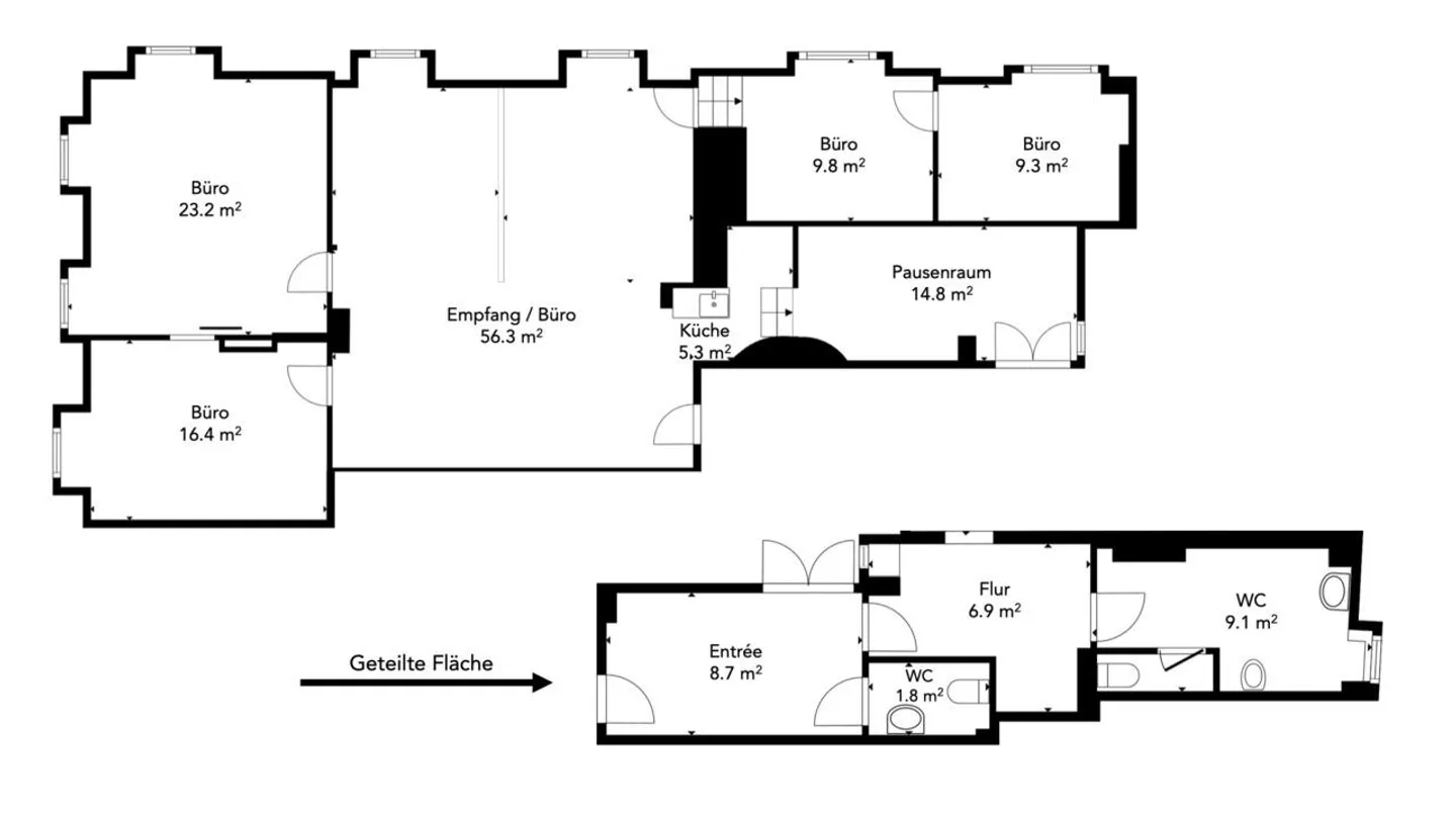 Charmante Büroräumlichkeiten in der Altstadt - Foto 8 von 8