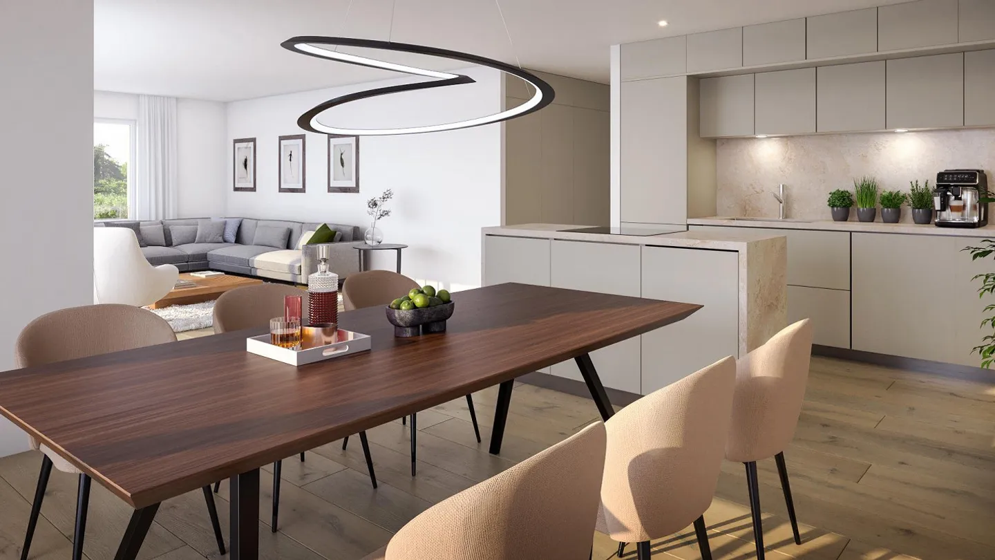 New construction: 3.5-room apartment with hobby room and balcony in Ettingen - Photo 8 of 8