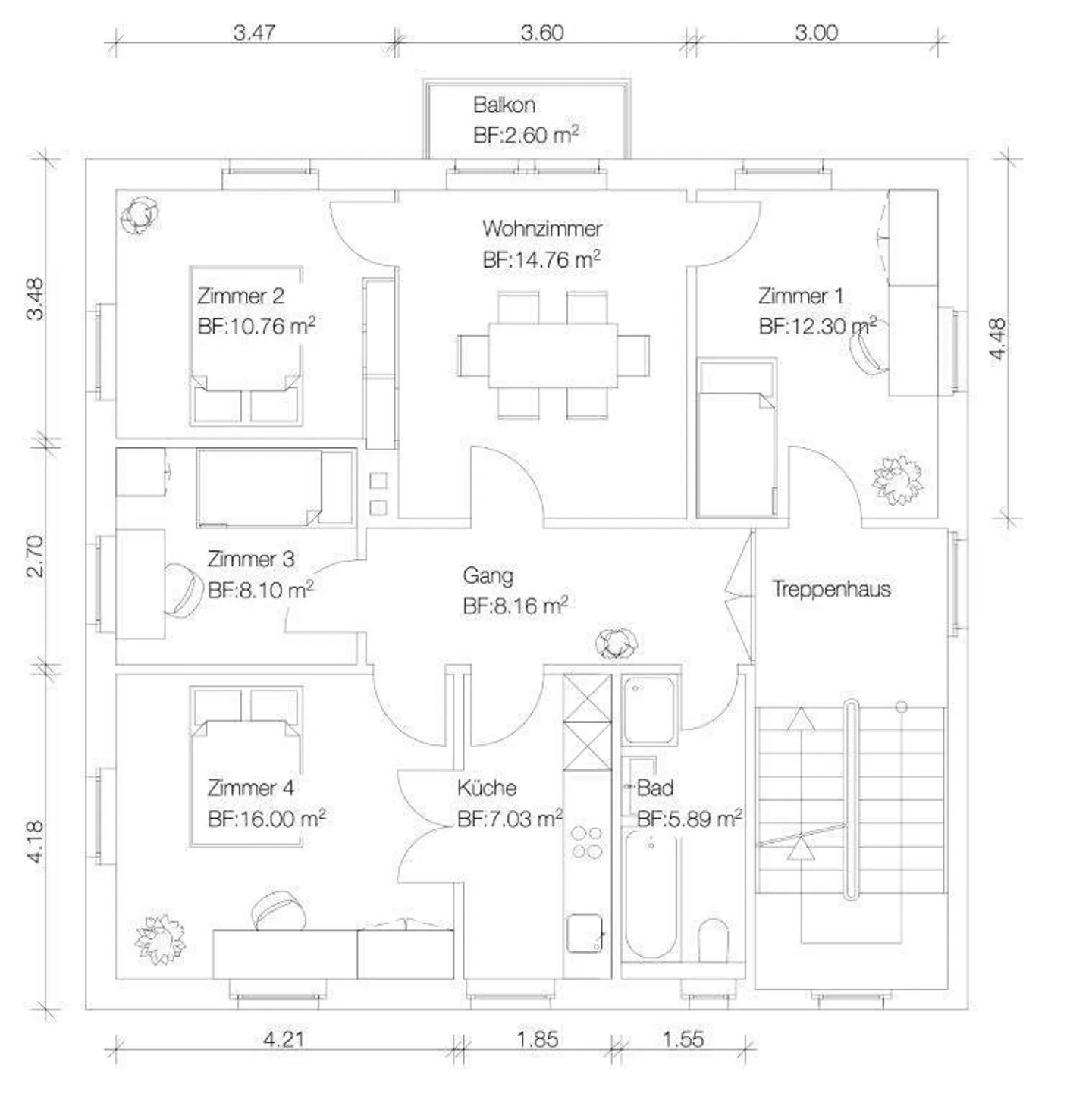 Unique 5.5-room apartment with roof terrace & large attic - Photo 11 of 11