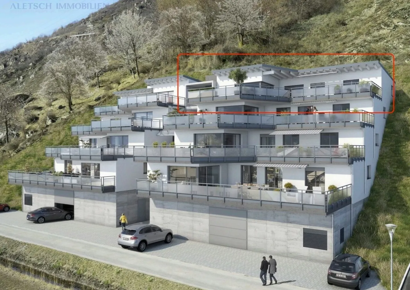 In affitto, appartamento attico 5.5 con grande terrazza a Lalden / VS - Foto 1 di 6