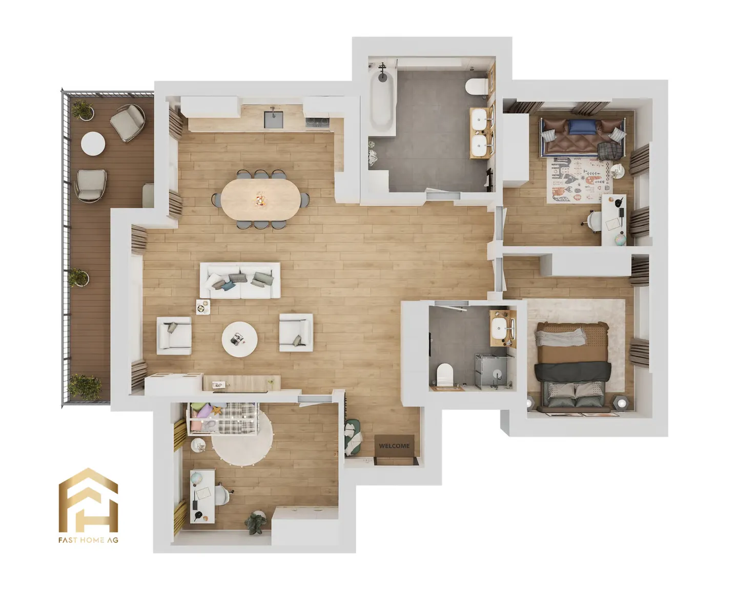 Nuova costruzione appartamento 4.5 stanze (118m2) Vita moderna nella natura - Foto 13 di 13