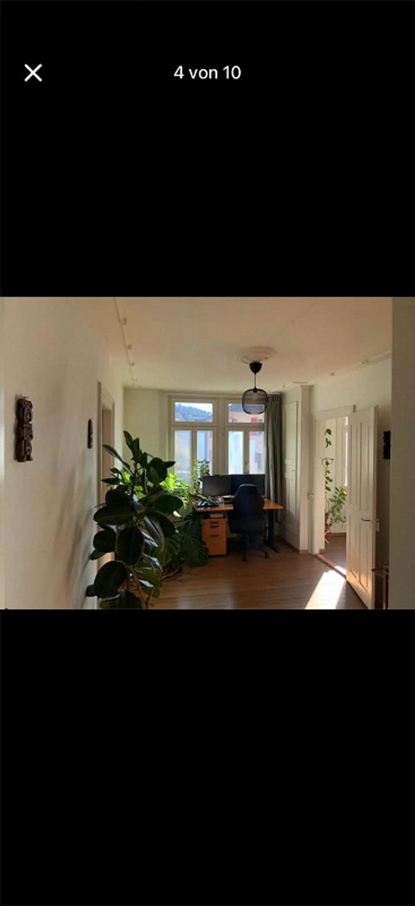 Appartamento d'epoca di 4 stanze con due balconi e posto auto a Thun - subaffitto - Foto 4 di 11