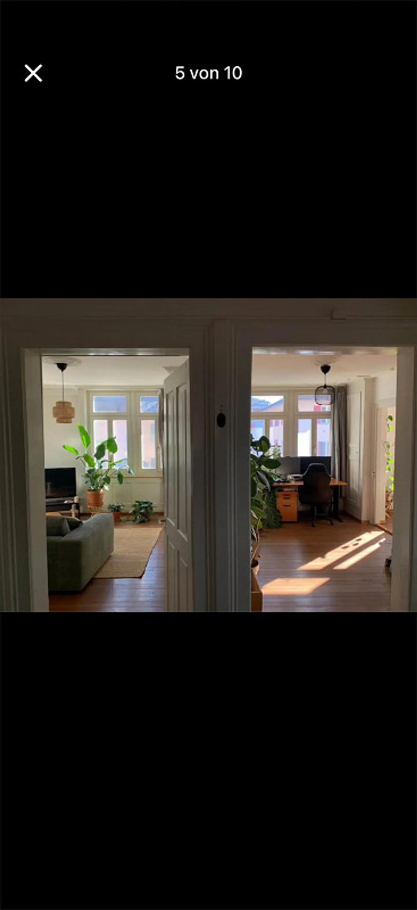 Appartamento d'epoca di 4 stanze con due balconi e posto auto a Thun - subaffitto - Foto 5 di 11