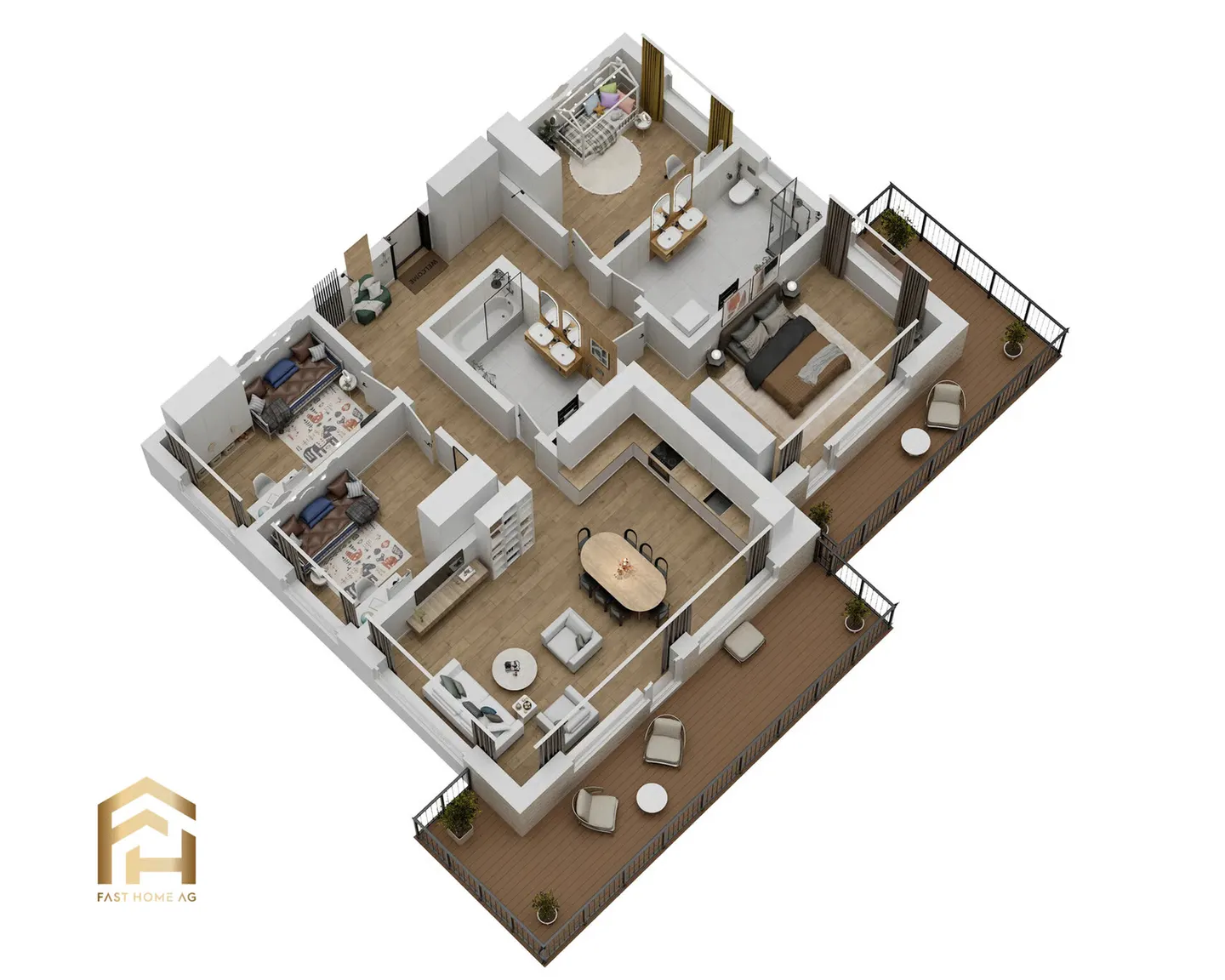 Nuova costruzione appartamento 5.5 (145m2) Vita moderna nella natura - Foto 13 di 13
