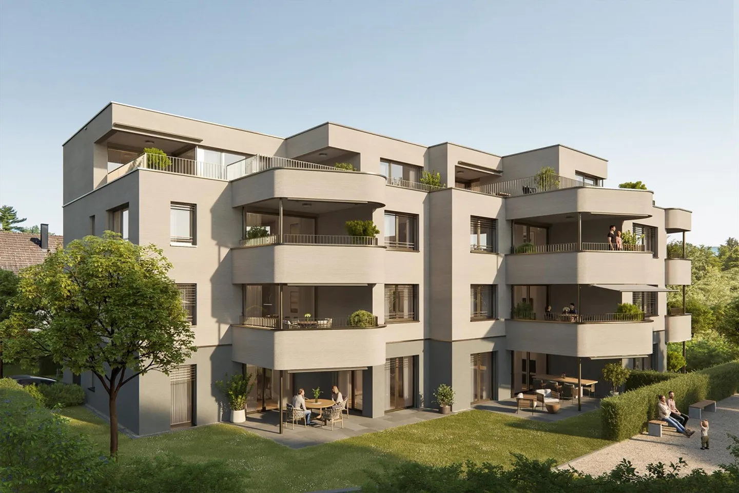 Nuovo progetto di costruzione: Appartamento con giardino e ampio spazio esterno - Foto 1 di 11