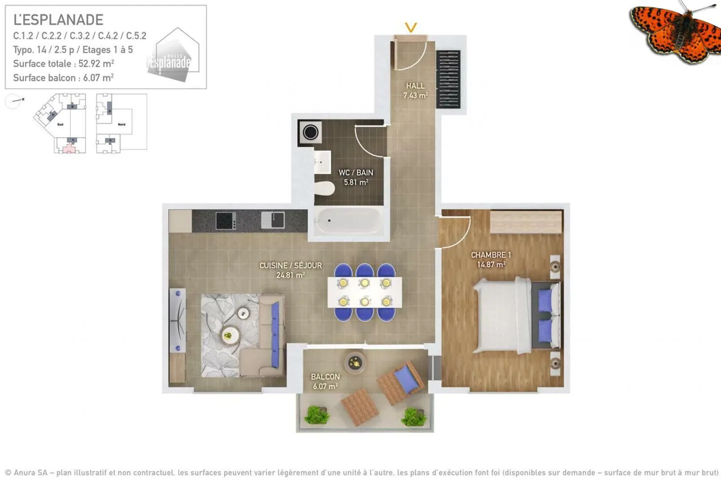 CHARMANT 2 ½ PIÈCES A LA GARE ! - Photo 5 sur 7