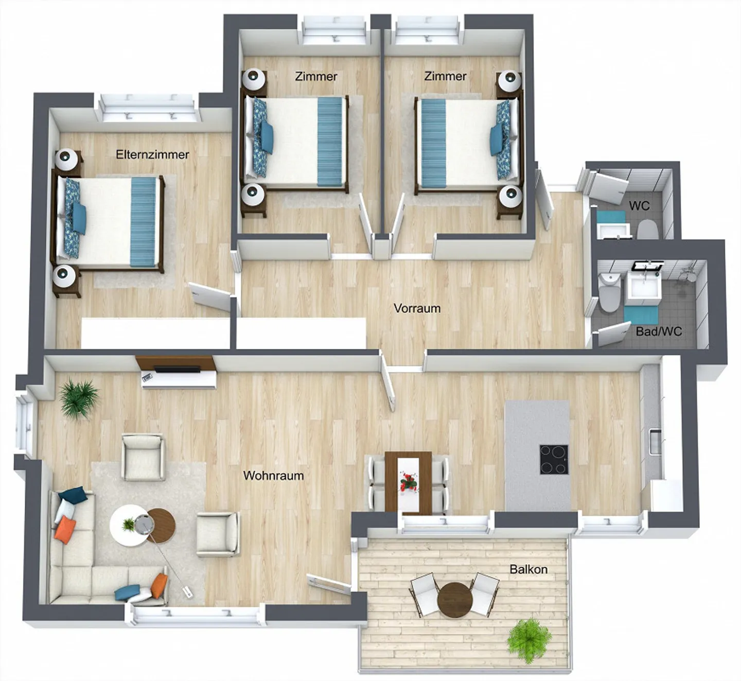 Wunderschöne Küche, tolle Bäder - hier virtuell zu besichtigen - Photo 9 sur 9