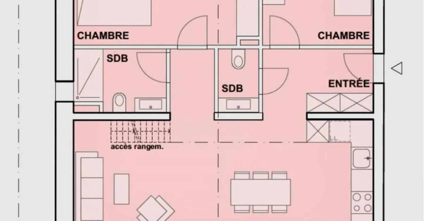 Appartement moderne 3,5 pièces - Photo 6 sur 6