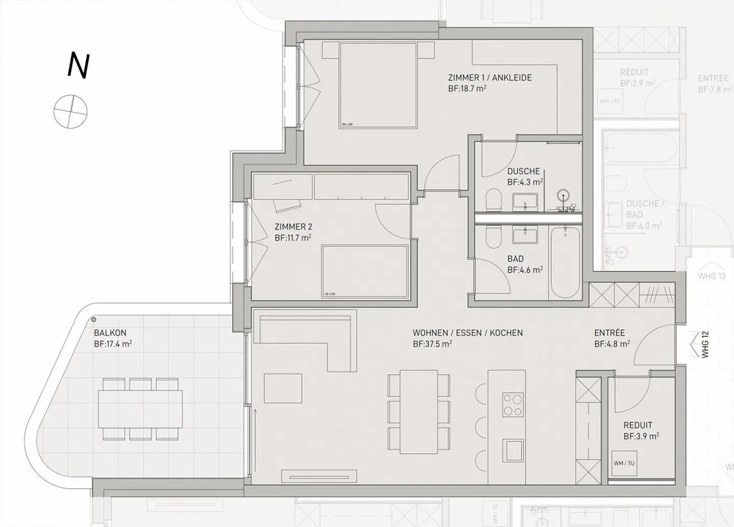 Neubauprojekt: Moderne 3.5-Zimmerwohnung - Foto 3 von 9
