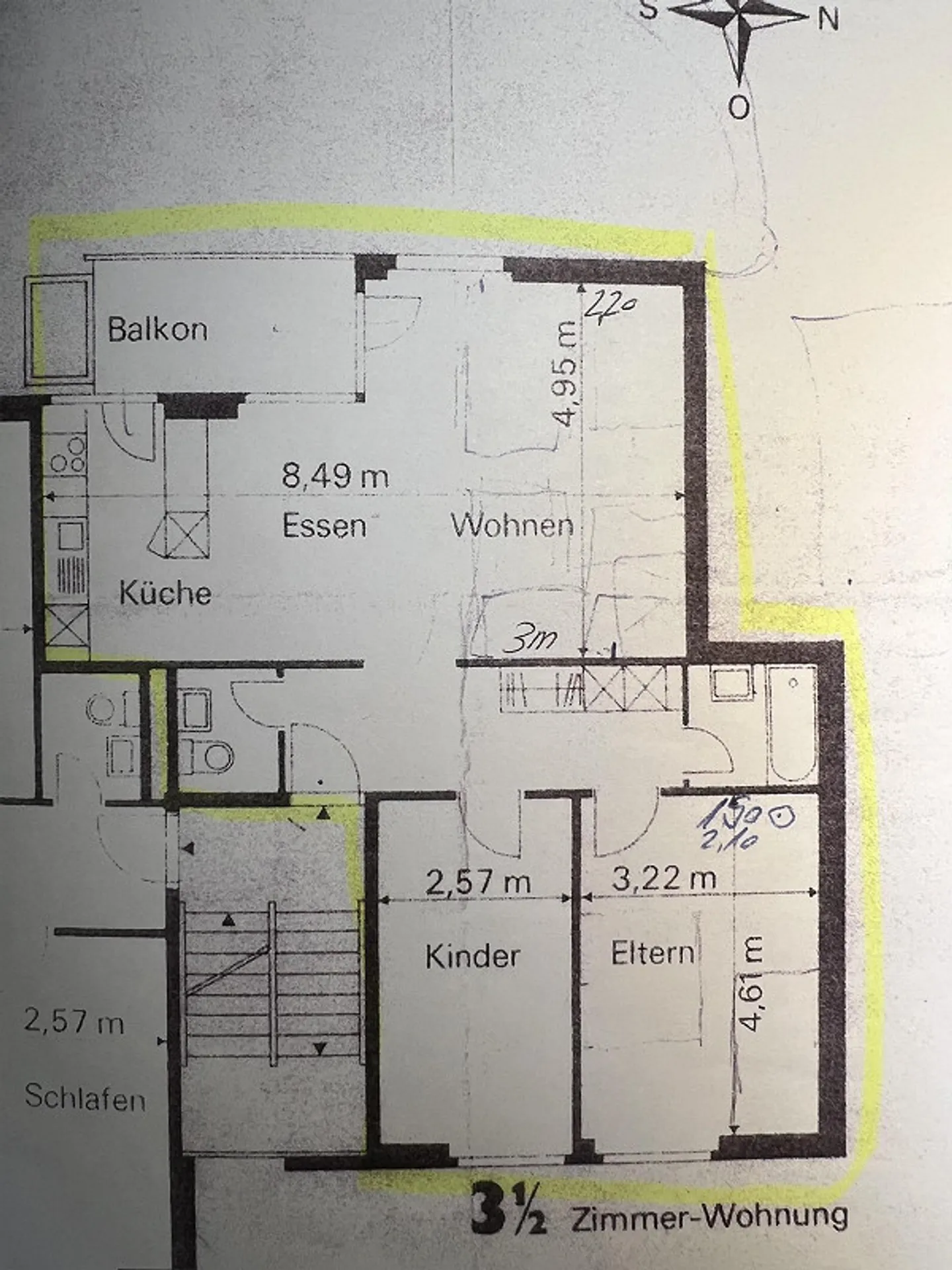 Quiet 3 1/2-room apartment with garden seating area - Photo 1 of 5