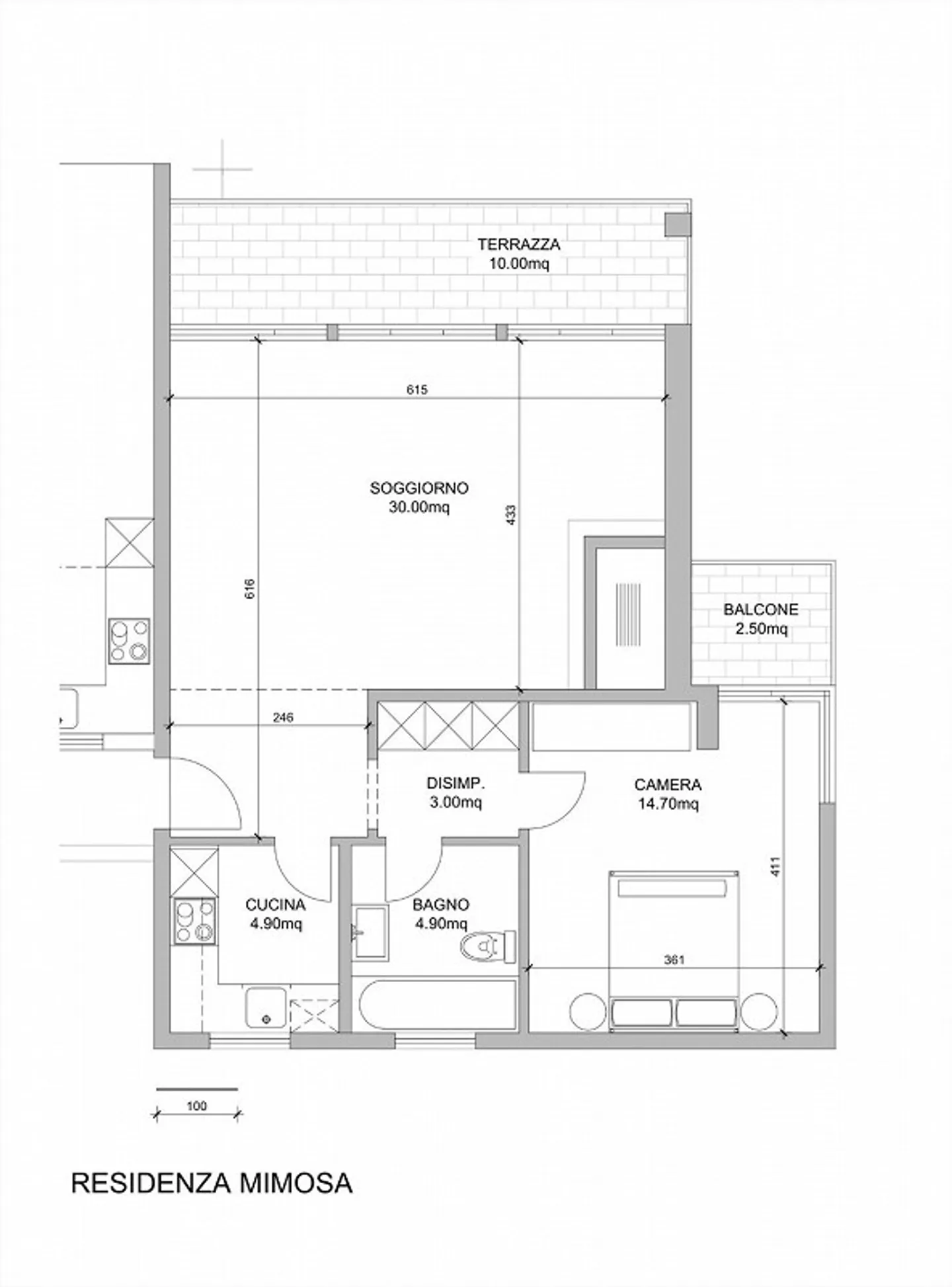 2.5 rooms with stunning panoramic view - ideal as a secondary residence - Photo 5 of 5