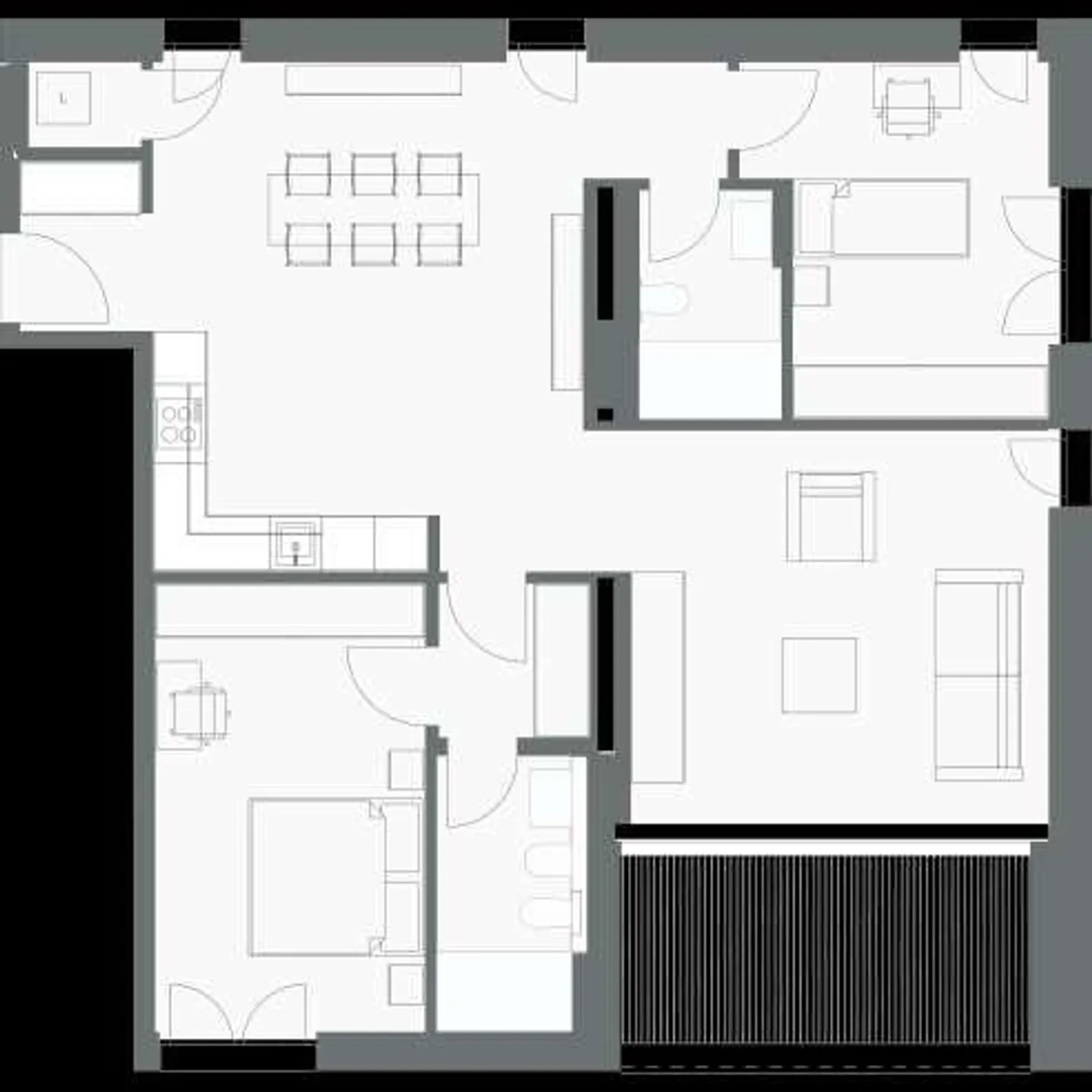 Bellinzona - Modernes 3.5-Zimmer-Apartment im Erdgeschoss mit exklusivem Garten - Foto 12 von 13