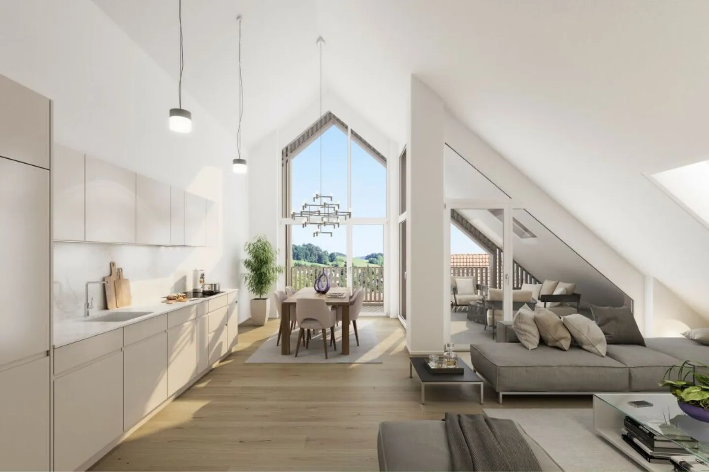 Maintenant ou Jamais! Vivre avec un Panorama de Rêve Appartement en Attique 5.5 Pièces - Photo 2 sur 5