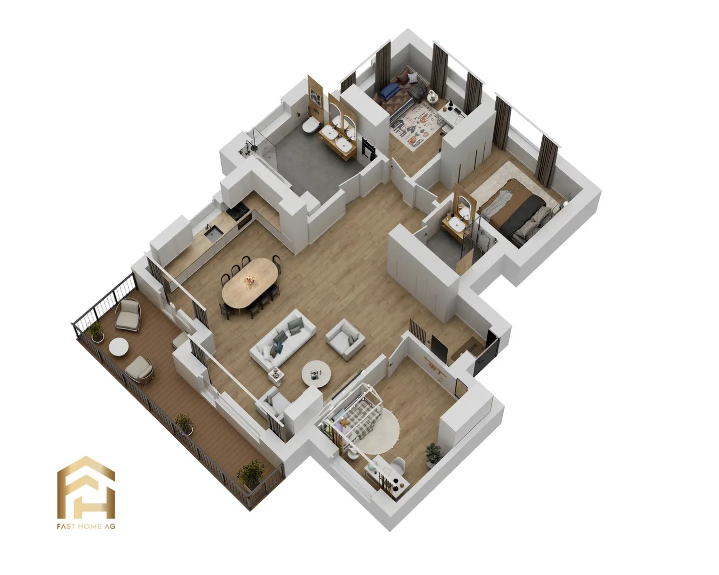 Nuova costruzione appartamento 4.5 stanze (118m2) Vita moderna nella natura - Foto 13 di 13