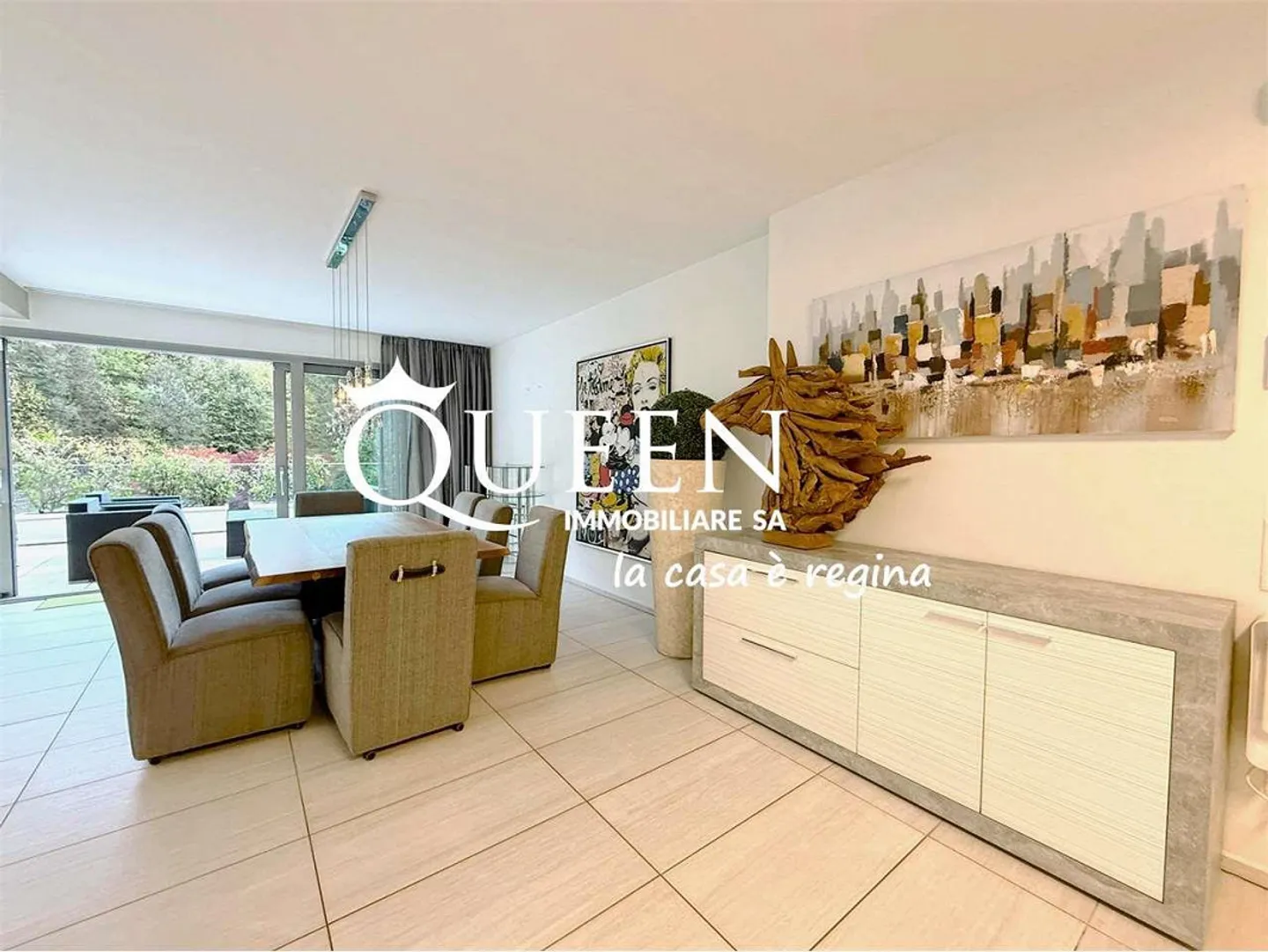 Origlio : penthouse meublé 4.5 pièces, 220 m², avec terrasses, piscine, c - Photo 7 sur 12