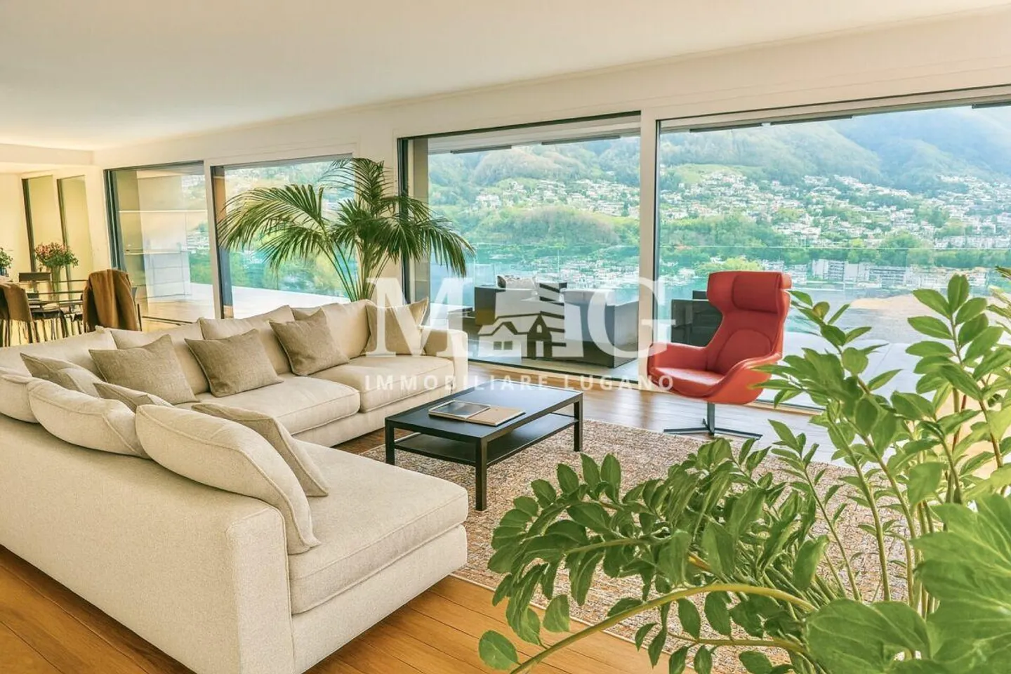 Attico esclusivo di 4,5 locali con 223 m² e terrazza sul lago a Canobbio, Lugano in vendita - Foto 3 di 9