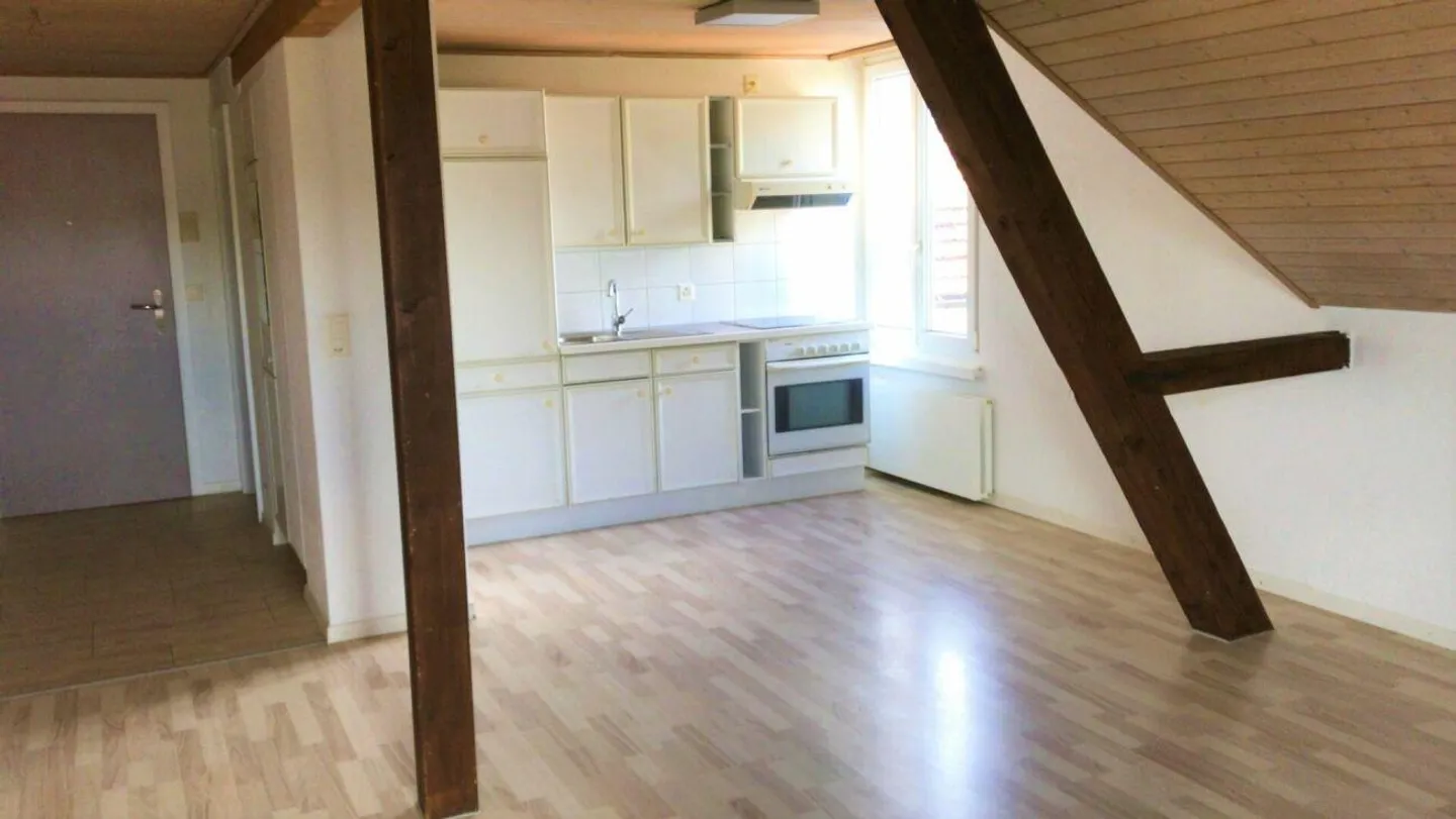 Appartement sous les combles spacieux de 2,5 pièces à louer - Photo 1 sur 9