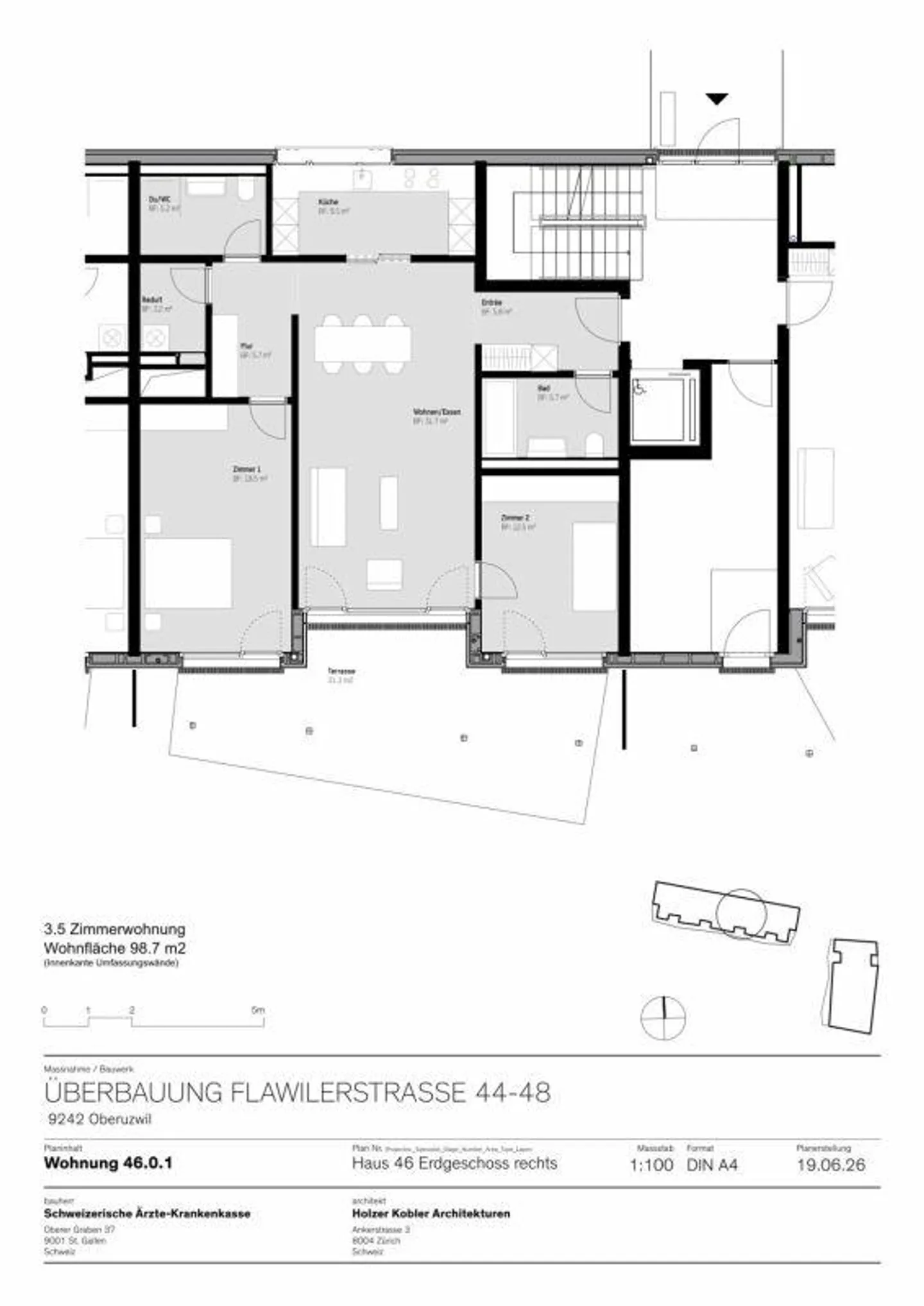 Moderne 3.5 Zimmer-Wohnung - Foto 8 von 8