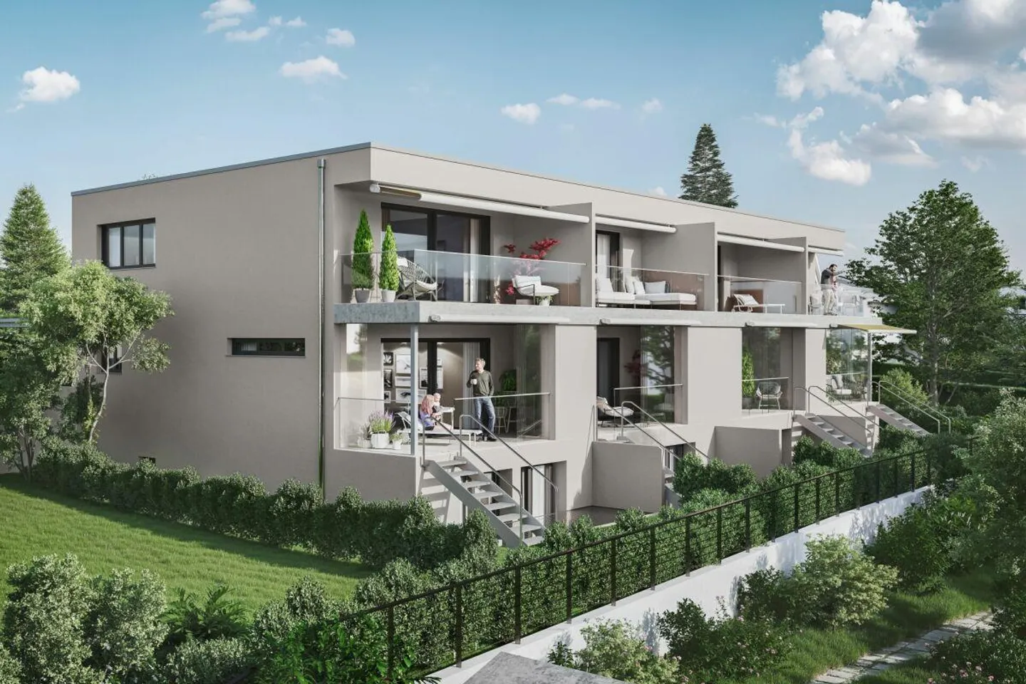 Elegante Reihenhäuser mit Aussicht - Foto 3 von 10
