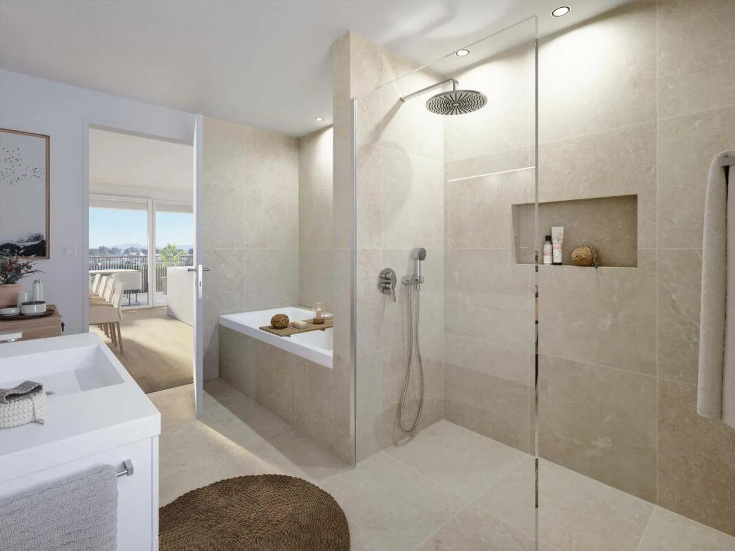 rhystäffeli - Appartement neuf de 2,5 pièces de haute qualité dans un emplacement idyllique - Photo 3 sur 8