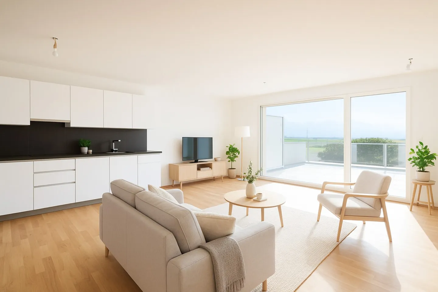 OLLON - APPARTEMENT DE 3.5 PIÈCES AVEC BALCON POUR RENDEMENT - Photo 1 sur 9