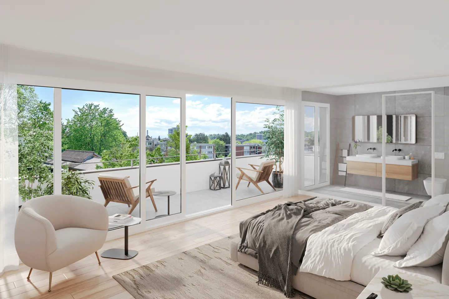 Appartement avec 4,5 pièces à vendre sur plan - Photo 2 sur 7