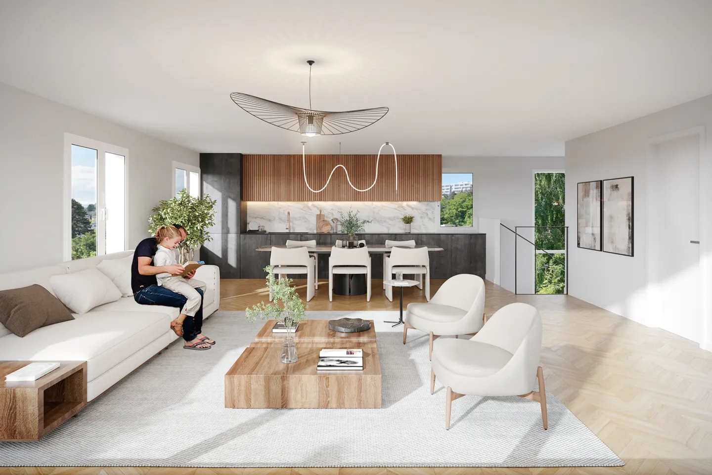 Appartement avec 4,5 pièces à vendre sur plan - Photo 3 sur 7