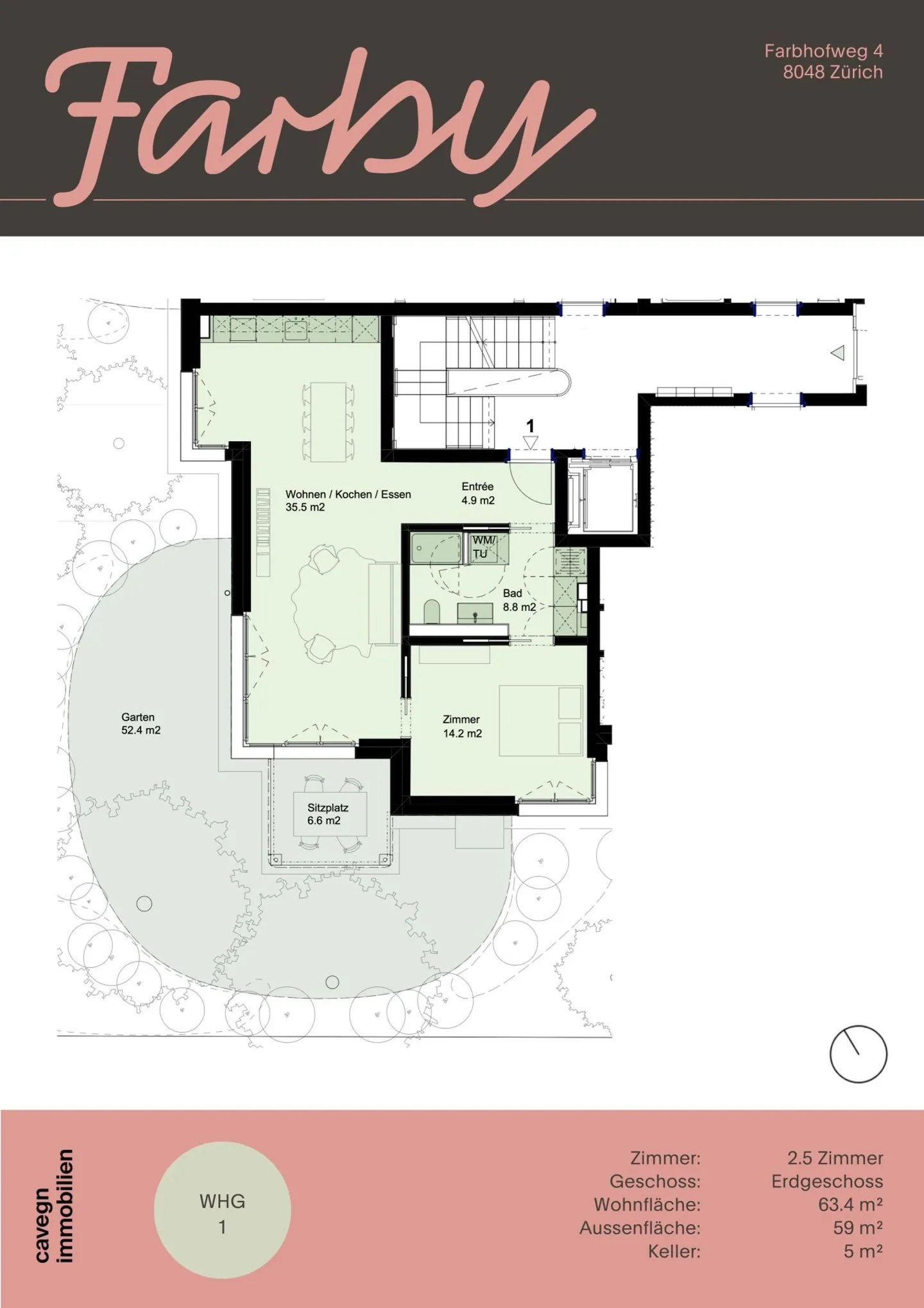 Farby - appartement neuf de 2,5 pièces avec espace jardin privé - Photo 6 sur 7