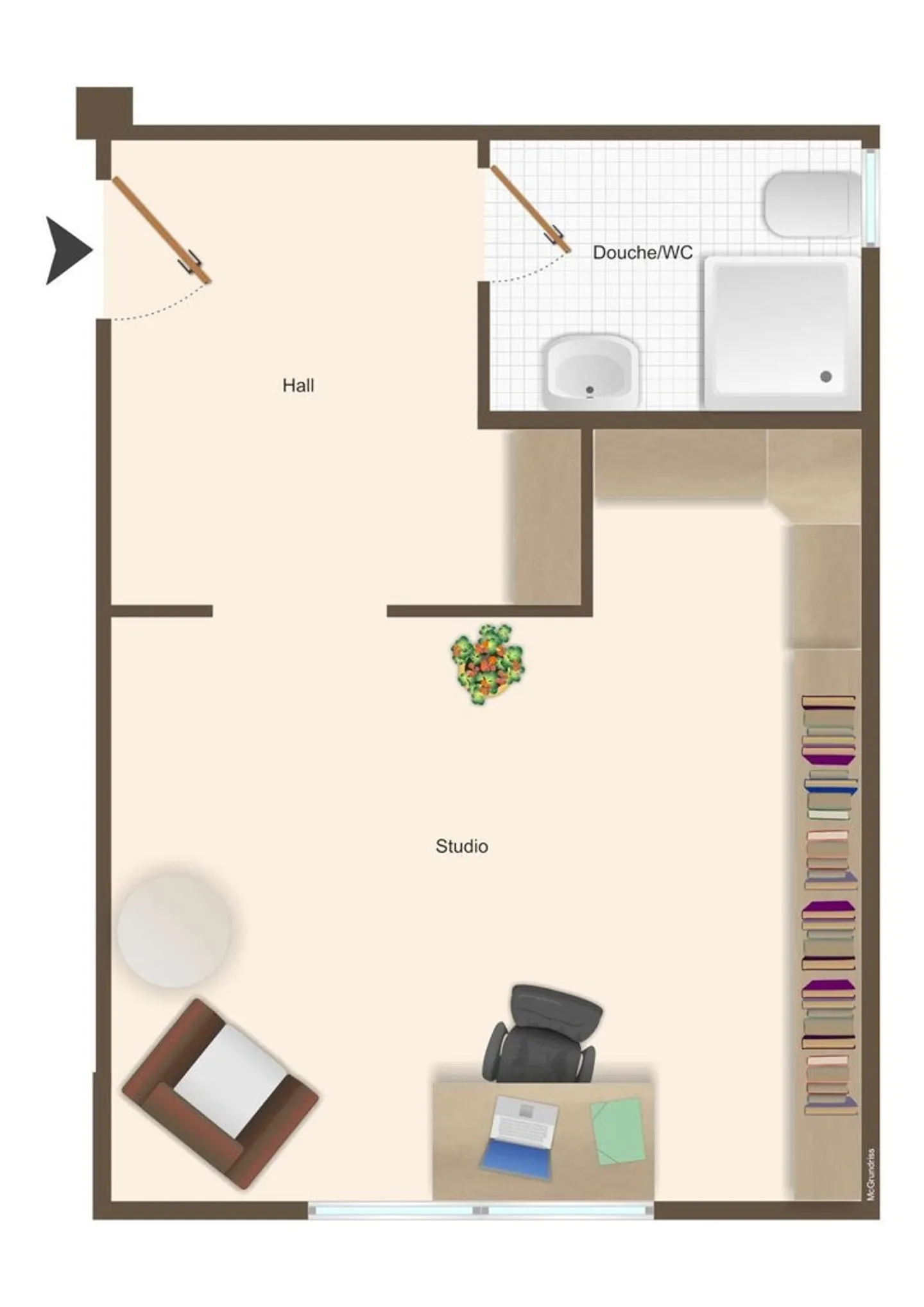 Modern studio in the Beaumont district! - Photo 5 of 6